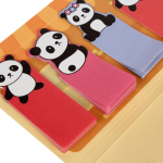 Набор бумажных стикеров "Панда", 4 штуки