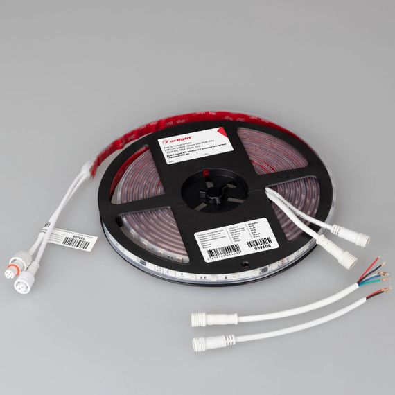 Светодиодная лента герметичная Arlight 14W/m 60LED/m 5060SMD разноцветный 5М DMX-PFS-B60-12mm 24V 039608