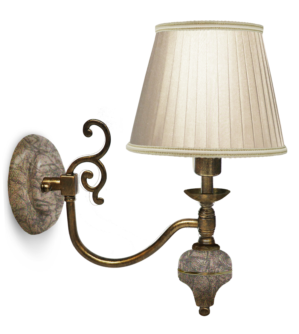 Бра Лео (Авт. № 2,плафоны золотые,фурнитура золото)