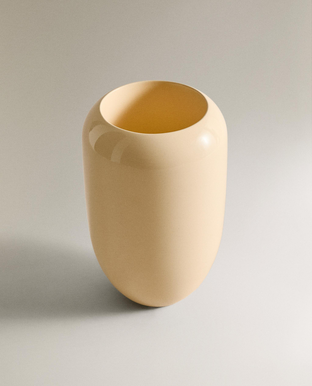 Zara Home Ваза из керамики, цвет бежевый, 22 см