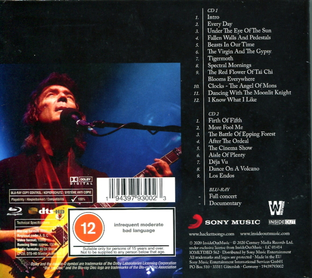 Steve Hackett / Selling England By The Pound & Spectral Mornings - Live At Hammersmith (Limited Edition)(2CD+Blu-ray)