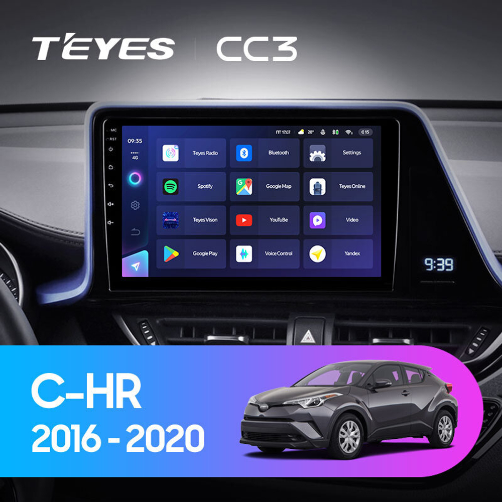 Teyes CC3 9" для Toyota C-HR 2016-2020