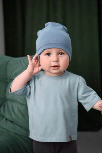 Шапочка синяя