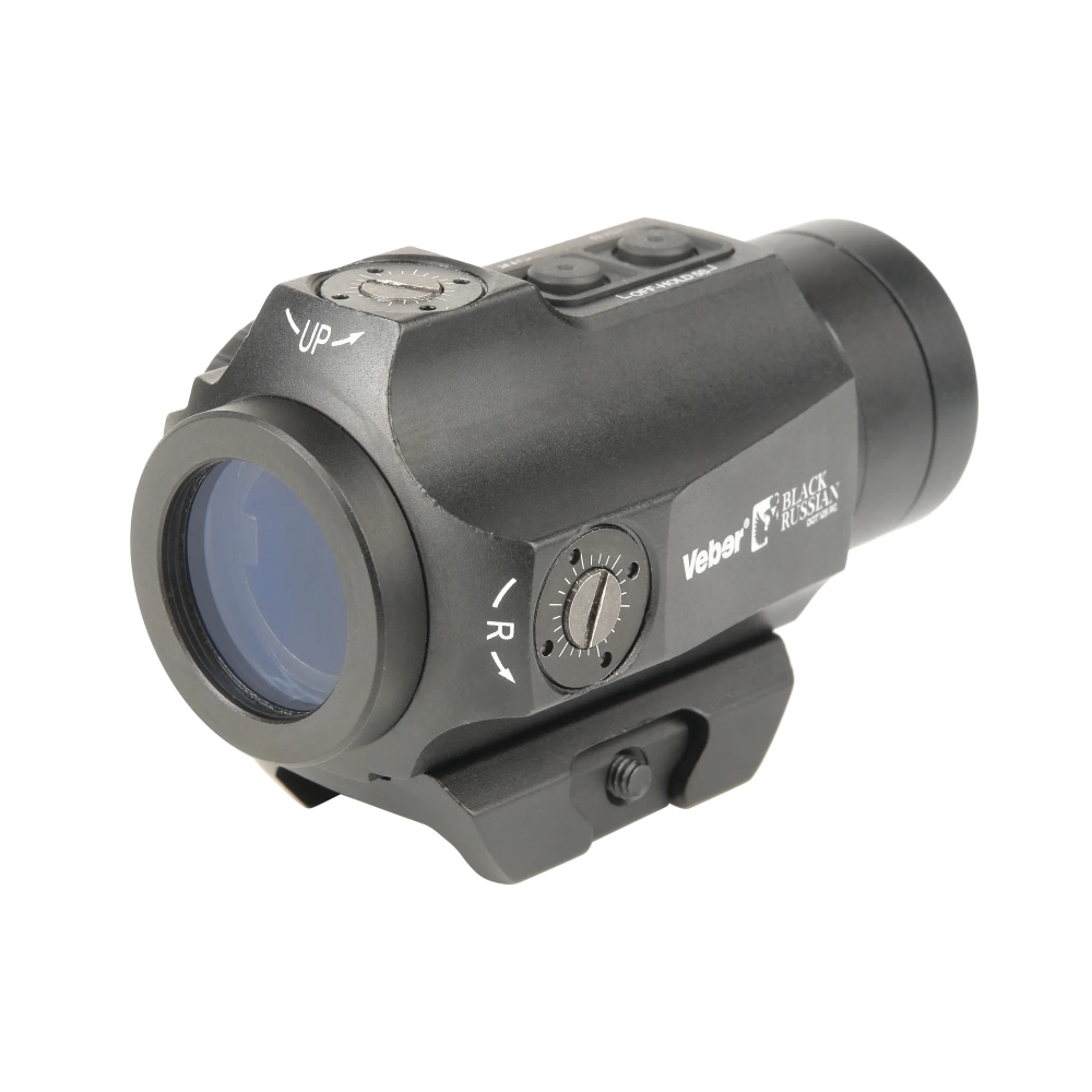 Прицел коллиматорный Veber Black Russian DOT 125 RG, вид сверху регулятор
