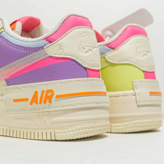 Кроссовки Nike Air Force 1 Shadow Double Swoosh Sail Pink Purple