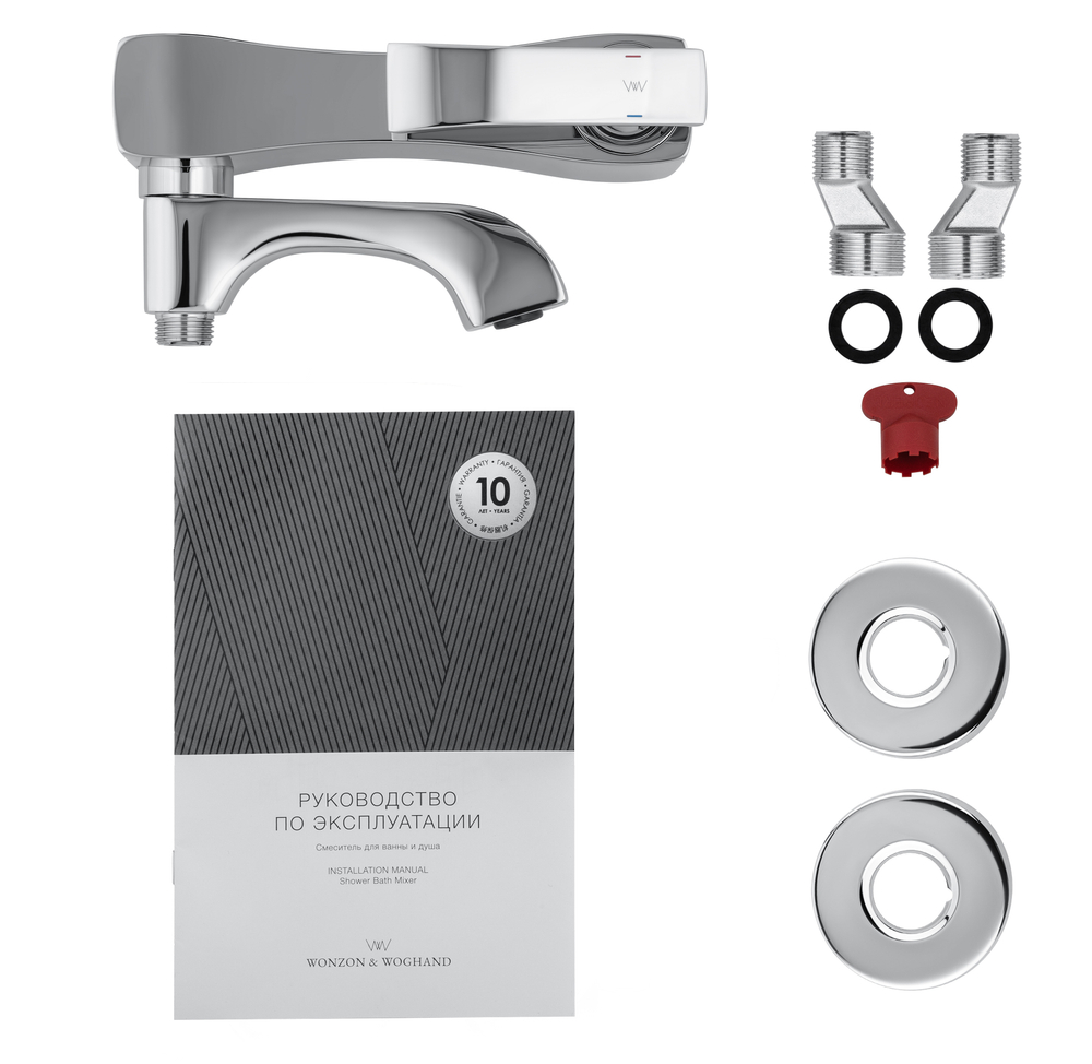 Смеситель для ванны WONZON & WOGHAND TRIUMPH, Хром (WW-563101-CR)