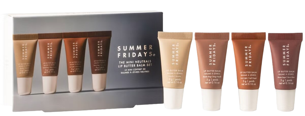 Summer Fridays The Mini Neutrals Lip Butter Balm Set