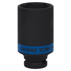 Головка торцевая ударная глубокая шестигранная 1/2&quot;, 34 мм KING TONY 443534M