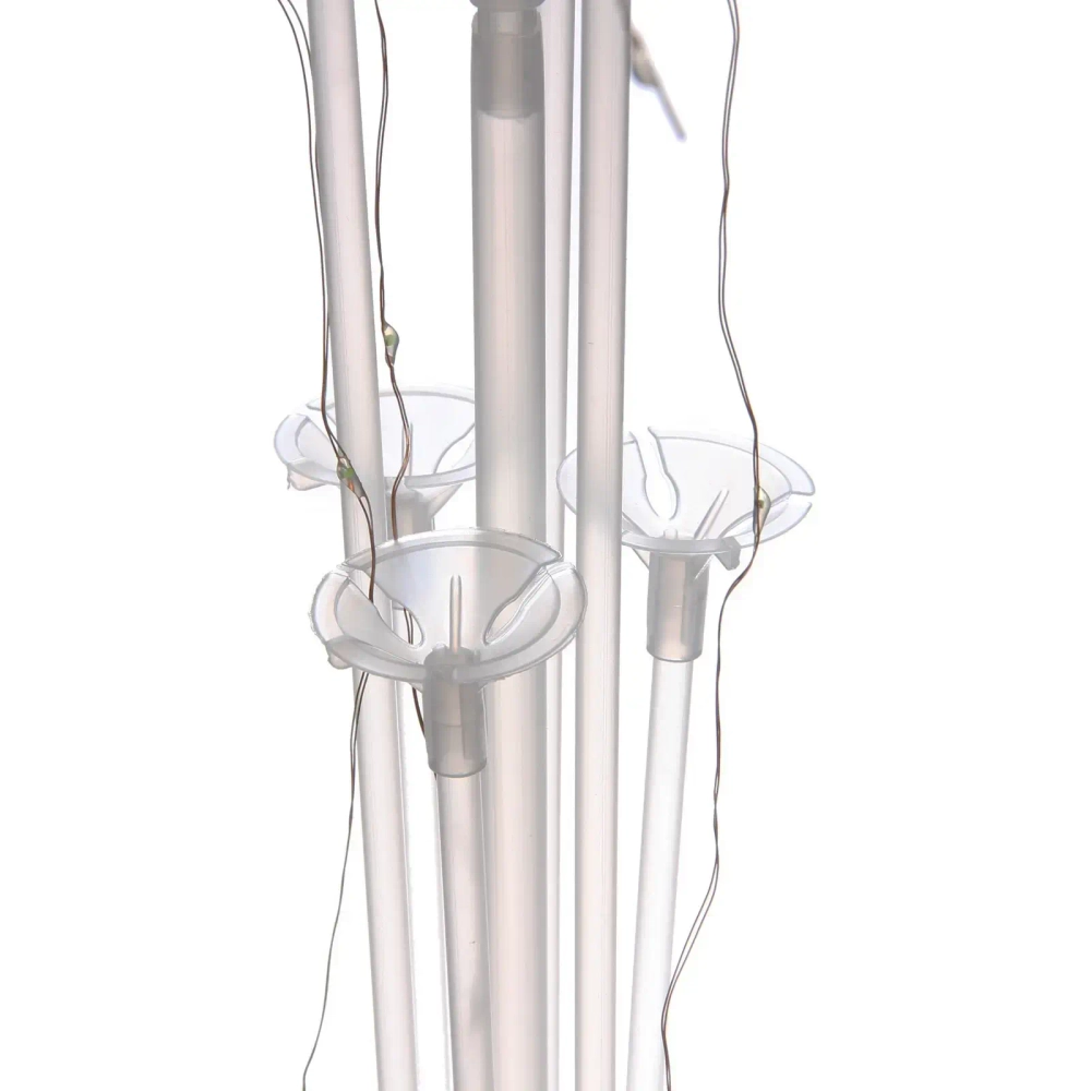 Подставка для шаров светящаяся «Праздник» (основа, 13 палочек с держателями) 95*40*54 см, прозрачный