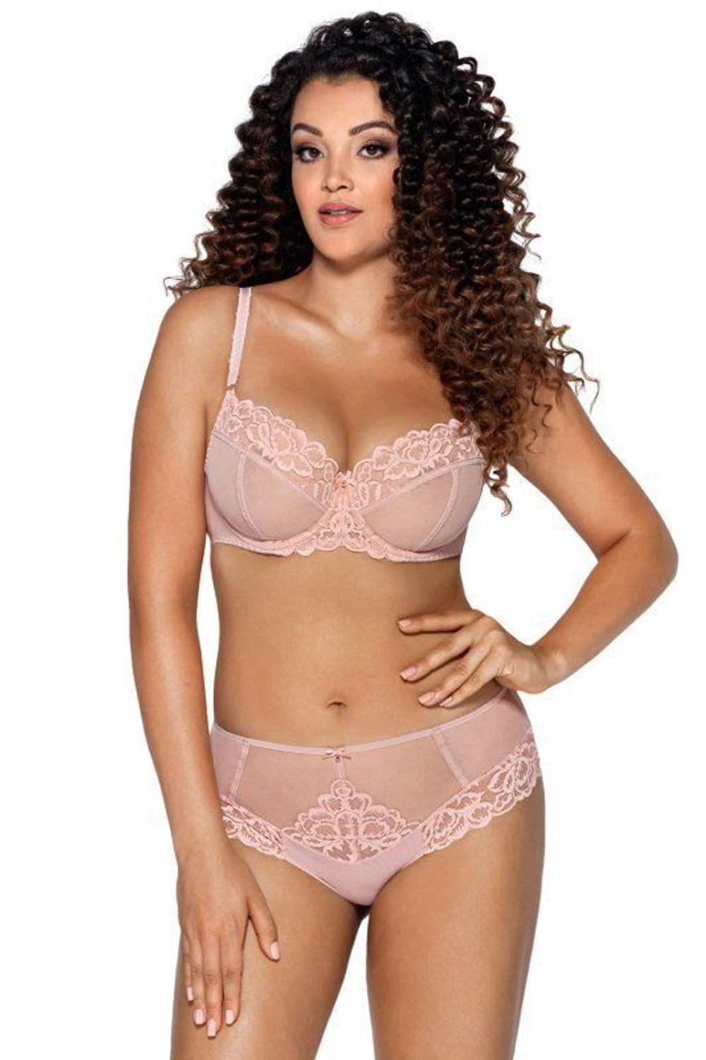 Бюстгальтер на косточках с боковыми поддержками (Размер: 75H) (Цвет: темно-синий)