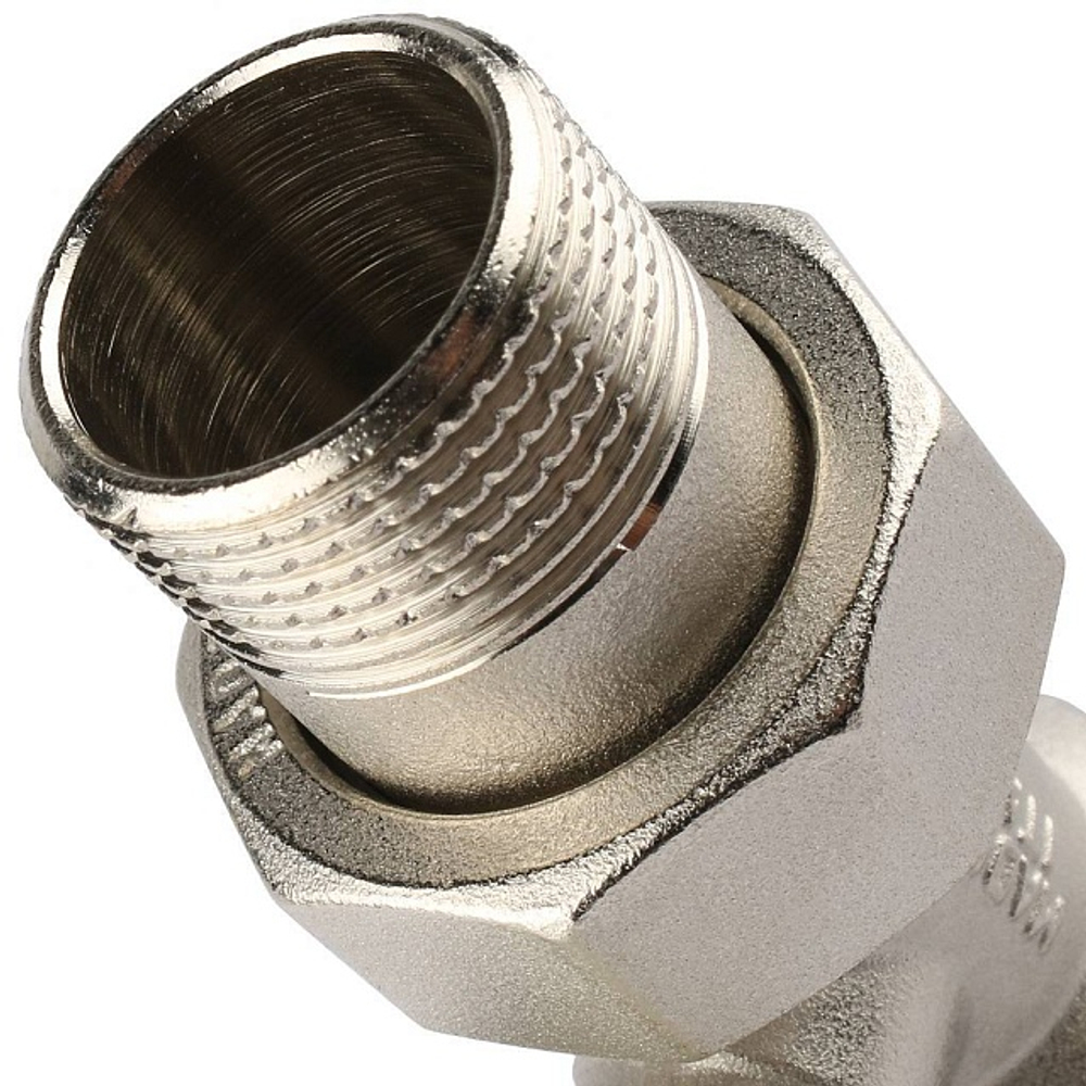 Вентиль ручной регулировки прямой STOUT - 3/4" (ВР/НР-американка, PN10, Tmax 120°C, с неподъемным шпинделем)