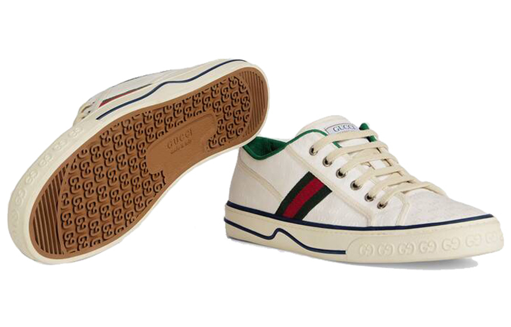 GUCCI Gucci Tennis 1977 retro low-cut casual sneakers men's white