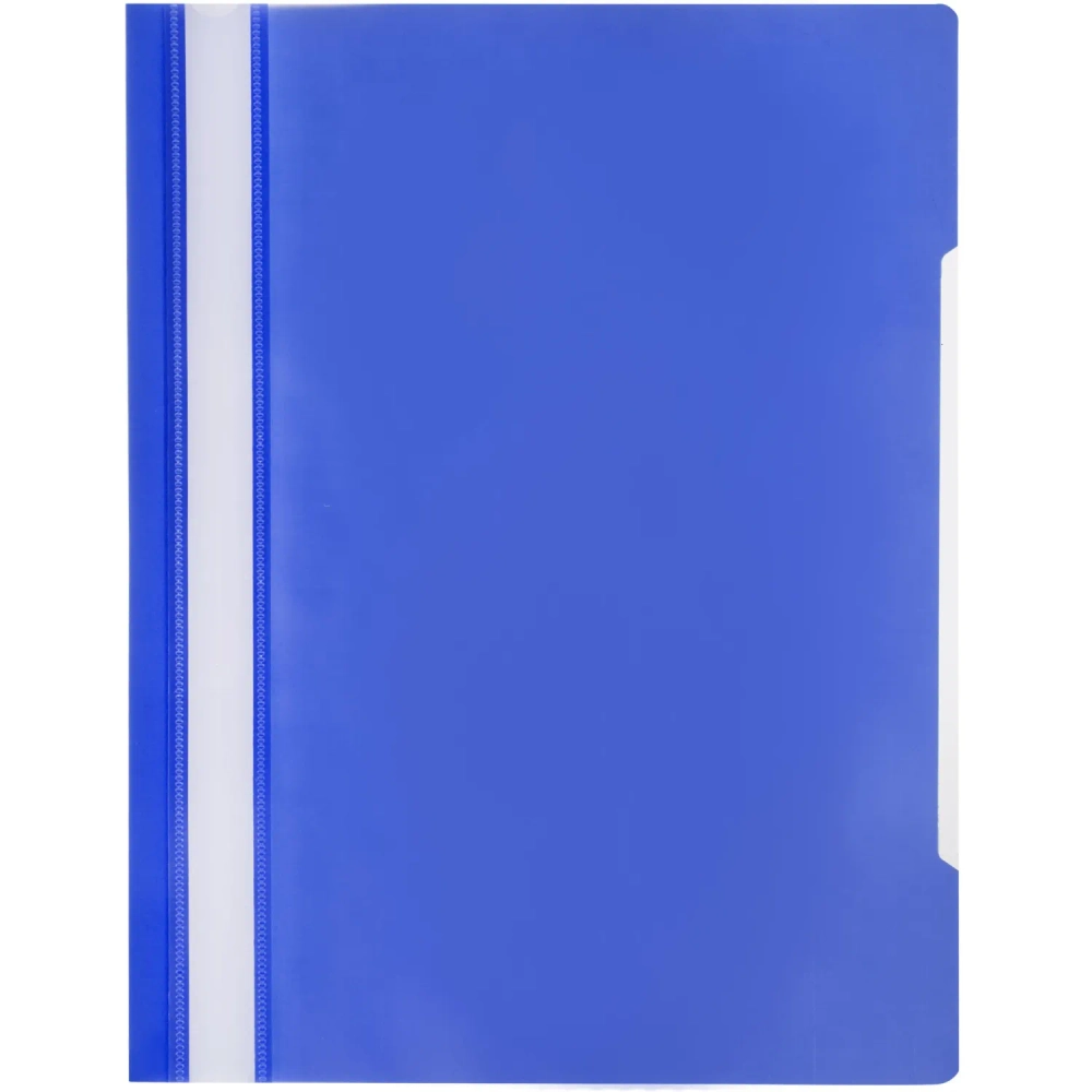 Скоросшиватель пластиковый Attache Элементари до 100 листов синий (толщина обложки 0.15/0.18 мм)