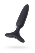Черная анальная втулка Hush 2 (XS) - 12,1 см.