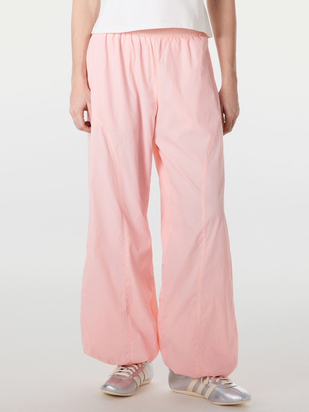 Брюки из нейлона "Розовые" женские