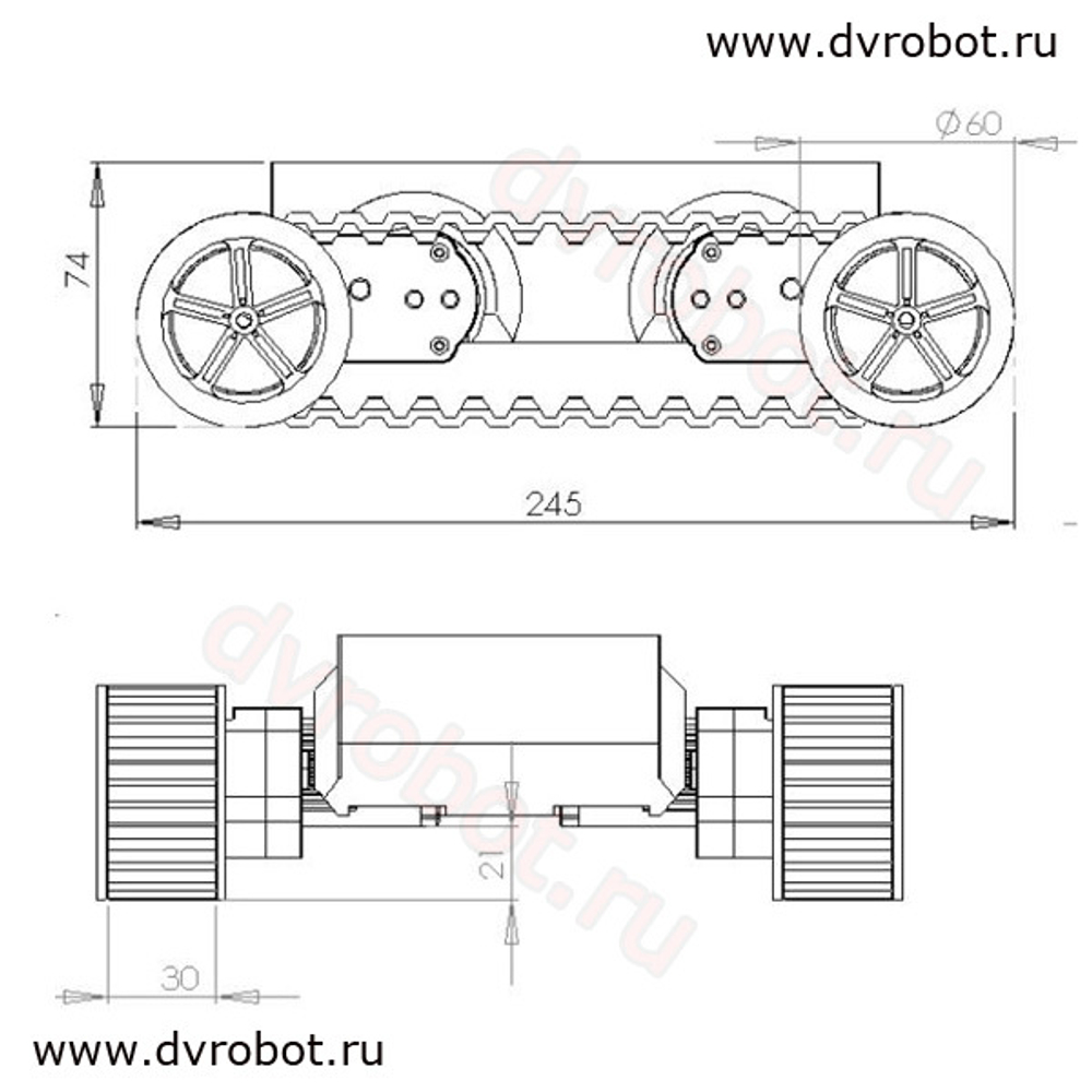 Платформа Rover 5 (4 WD)