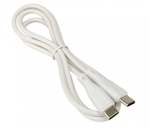Кабель DENMEN D65C Type-C-Type-C 100W 3A 2м TPE White