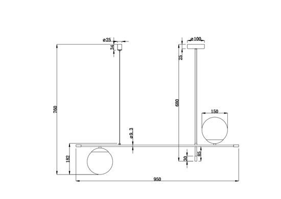 Подвесной светильник Maytoni MOD048PL-02G