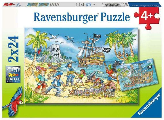 Puzzle Die Abenteuerinsel 2x24 pcs