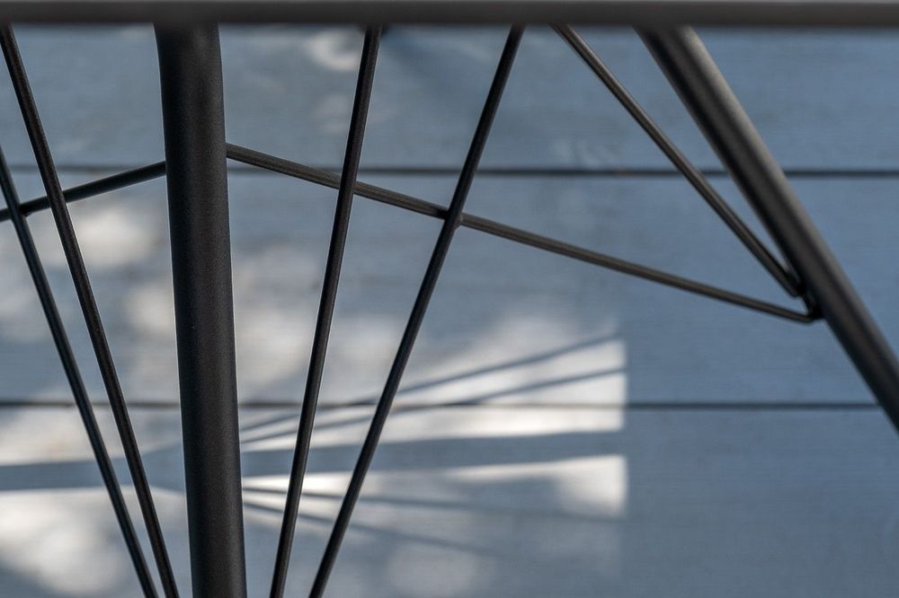 "Конте" интерьерный стол из HPL 63x63см, цвет "серый гранит"