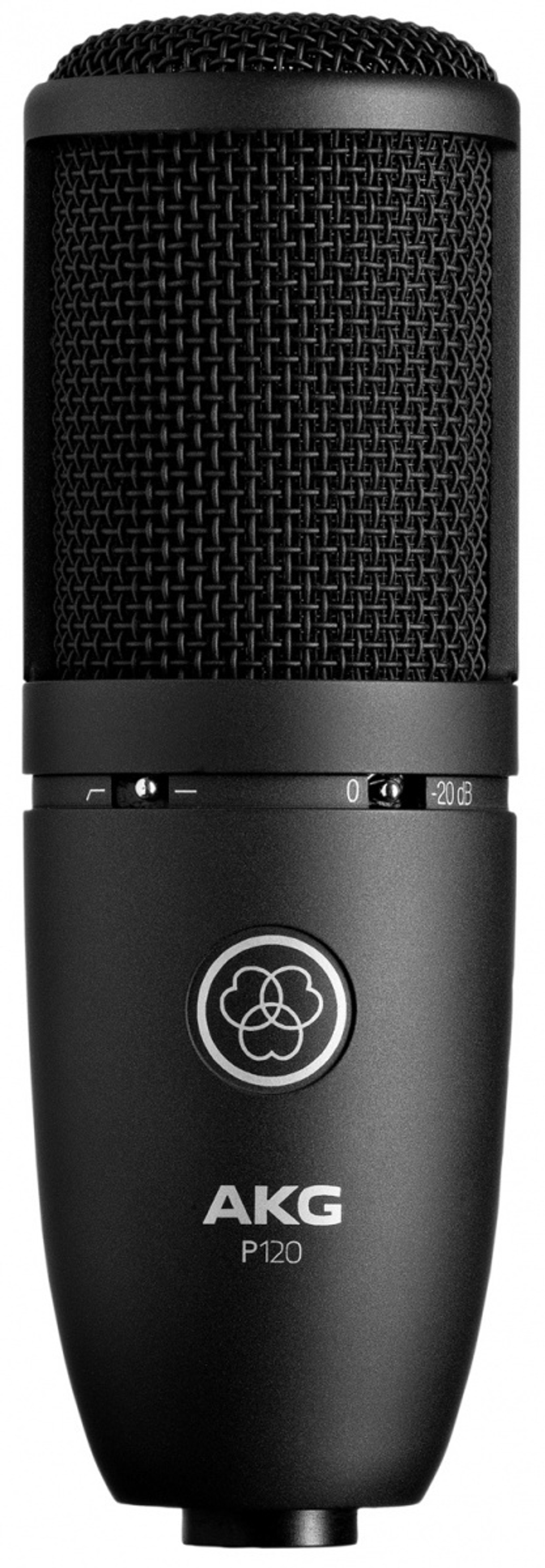 AKG P120 микрофон конденсаторный кардиоидный, мембрана 2/3', 20-20000Гц, 22мВ/Па, SPL130/150дБ