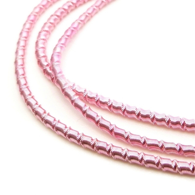 Канитель мягкая, фигурная KAN/LB, 2 мм, матовый, розовый