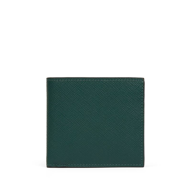 Smythson Картхолдер 8 Card Slot Wallet in Panama, Storm Grey