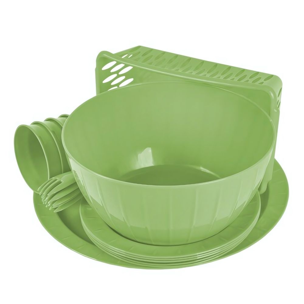 Набор для пикника Sugar&amp;Spice Vanilla на 5 персон (18 предметов) фисташка