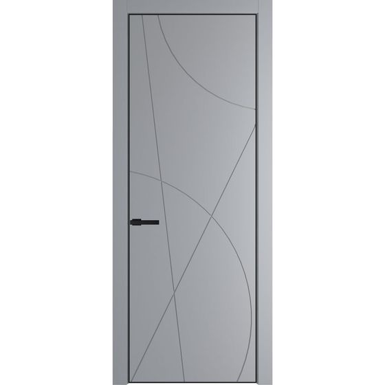 Фото межкомнатной двери эмаль Profil Doors 4PE смоки глухая кромка чёрная