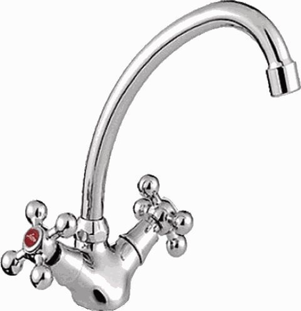 смеситель кухня LEDEME крест керамика L4119