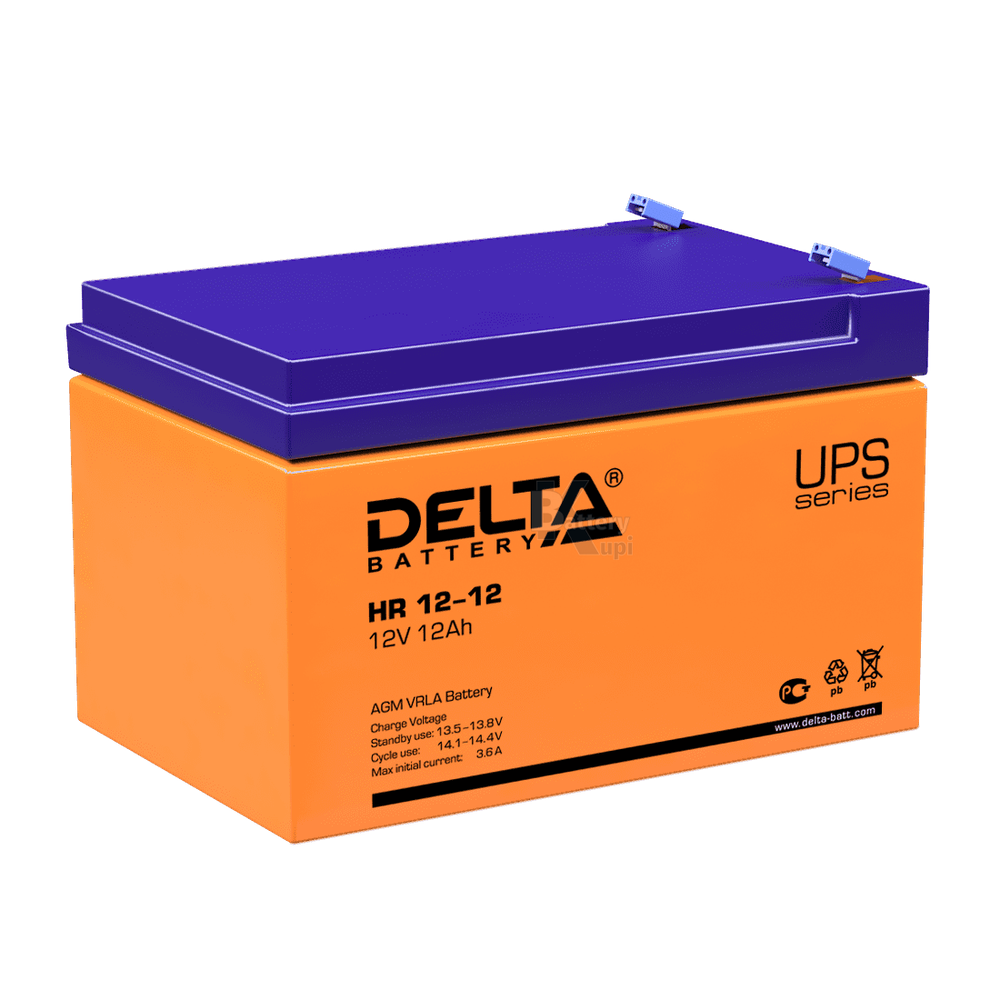 Аккумулятор Delta HR 12-12 (AGM)