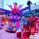 Карусель с подъёмом «Космодром мечты» 8 кабинок, 16 мест 8×8×4 м