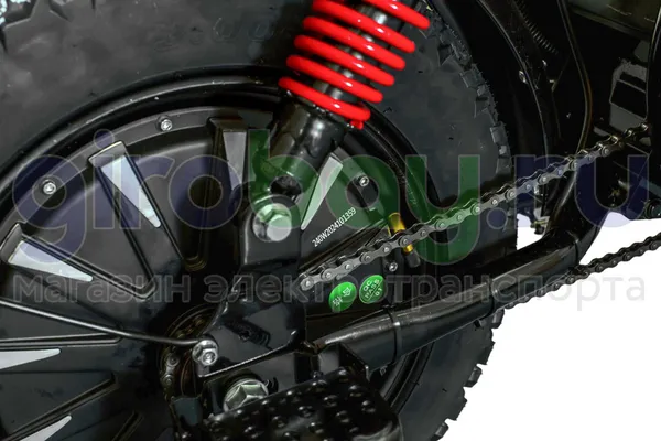 Электроскутер GT U3 1000W (60V/30Ah) железофосфат - Черный фото №15