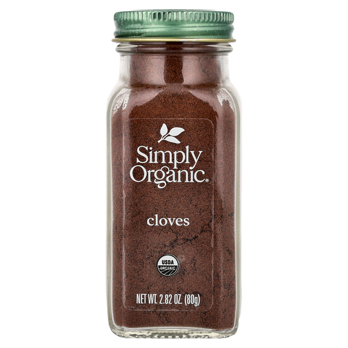 Simply Organic, гвоздика, молотая, 80 г (2,82 унции)