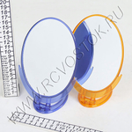 Зеркало настольное в пластиковой оправе «Классика - Практика» овал, подвесное 29см