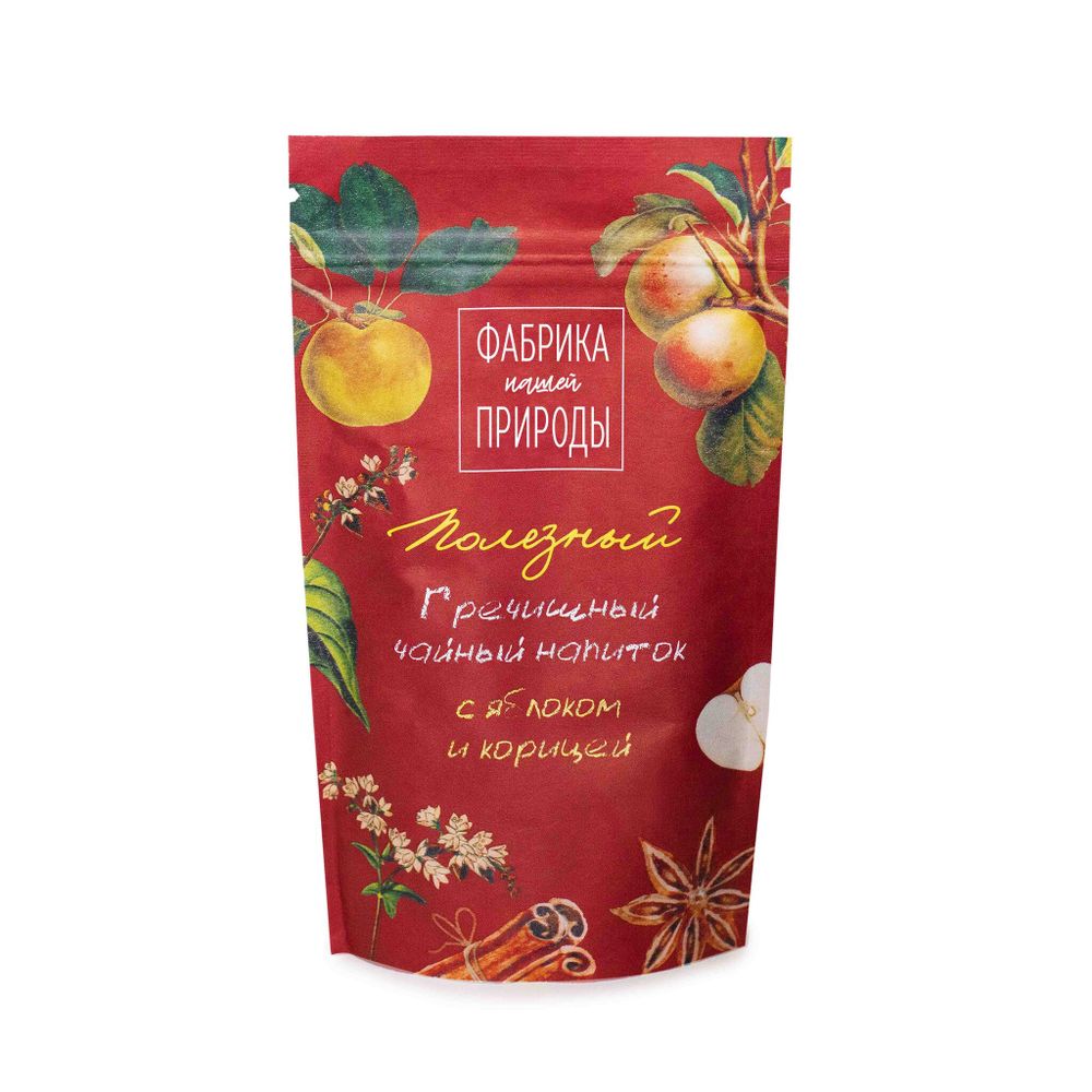 Купажированный  чайный напиток со вкусом яблока и корицы «Фабрика Природы»