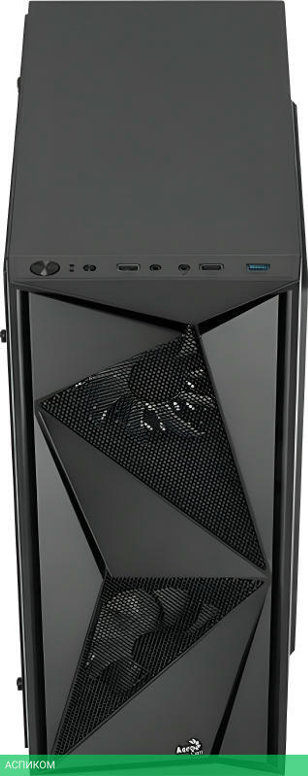 Корпус AeroCool ATX Без БП Glider (Cosmo-G-BK-v1)