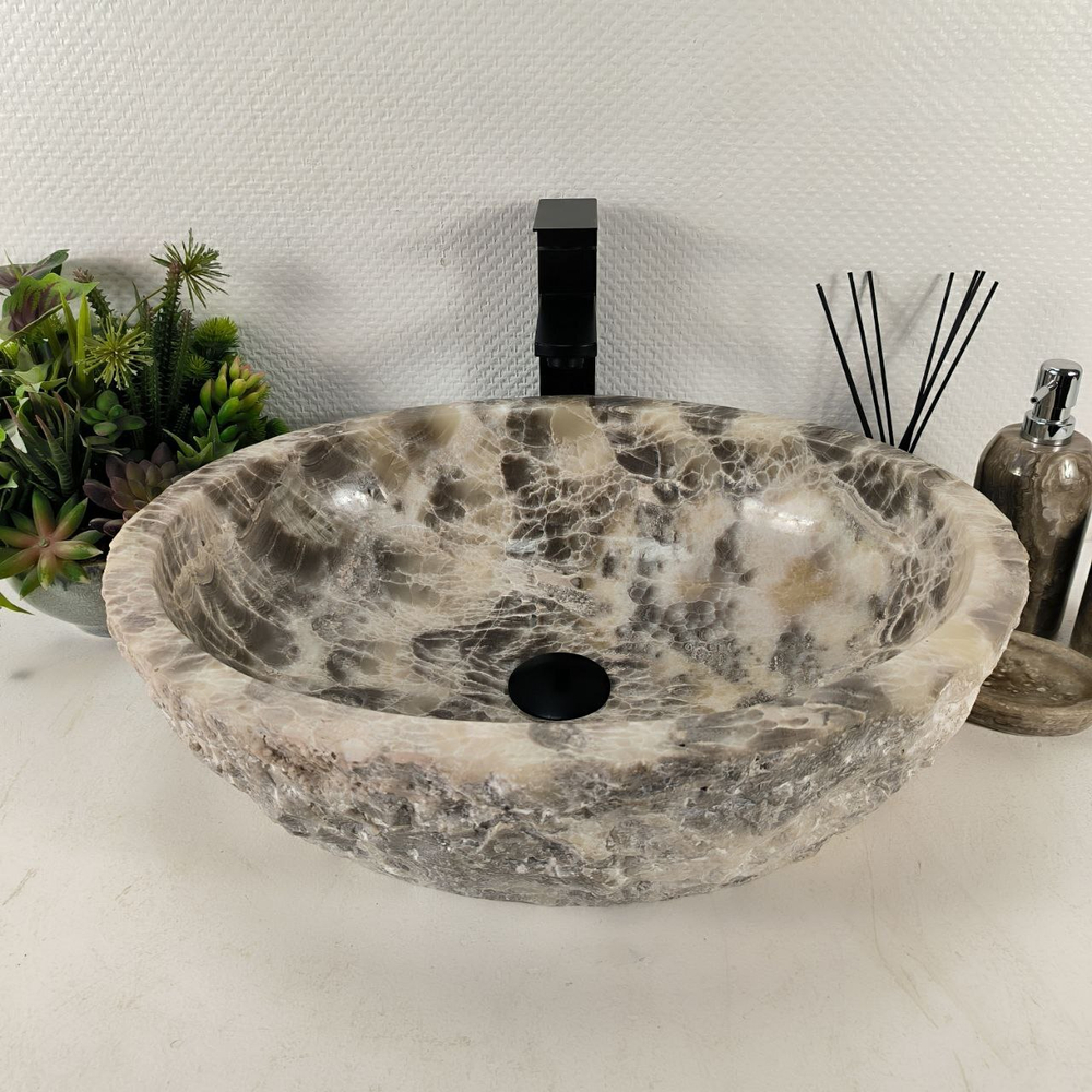 Раковина из оникса Erozy Grey EO-64600 52*42*15 0183