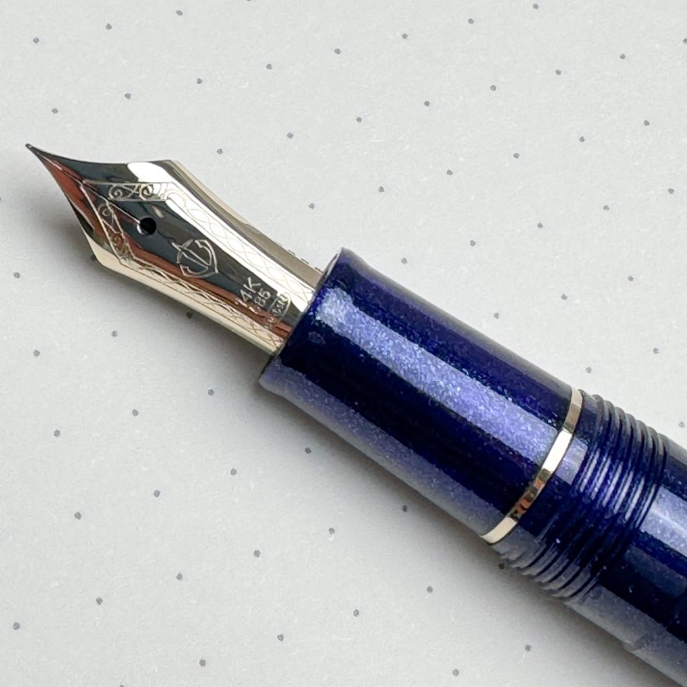 Ручка перьевая Sailor 1911 Light Shining Blue Gold (11-1038-640) 5