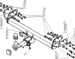 Фаркоп с эл-кой Smart для Omoda C5 2024- (паспорт и сертификат в комплекте) 99029-E.Motodor