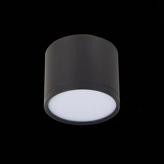 ST113.442.09 Светильник потолочный Черный LED 1*9W 4000K 702Lm Ra>90 120° IP20 D88xH75 170-240V Накладные светильники