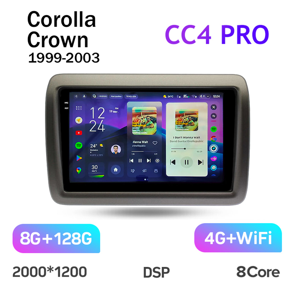 Teyes CC4 Pro 10,2" для Toyota Crown 1999-2003
