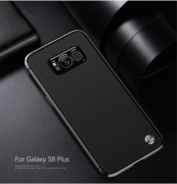 Чехол для Samsung Galaxy S8 Plus цвет Black (черный), серия Bevel от Caseport