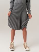 Юбка школьная для девочки AT883 серый