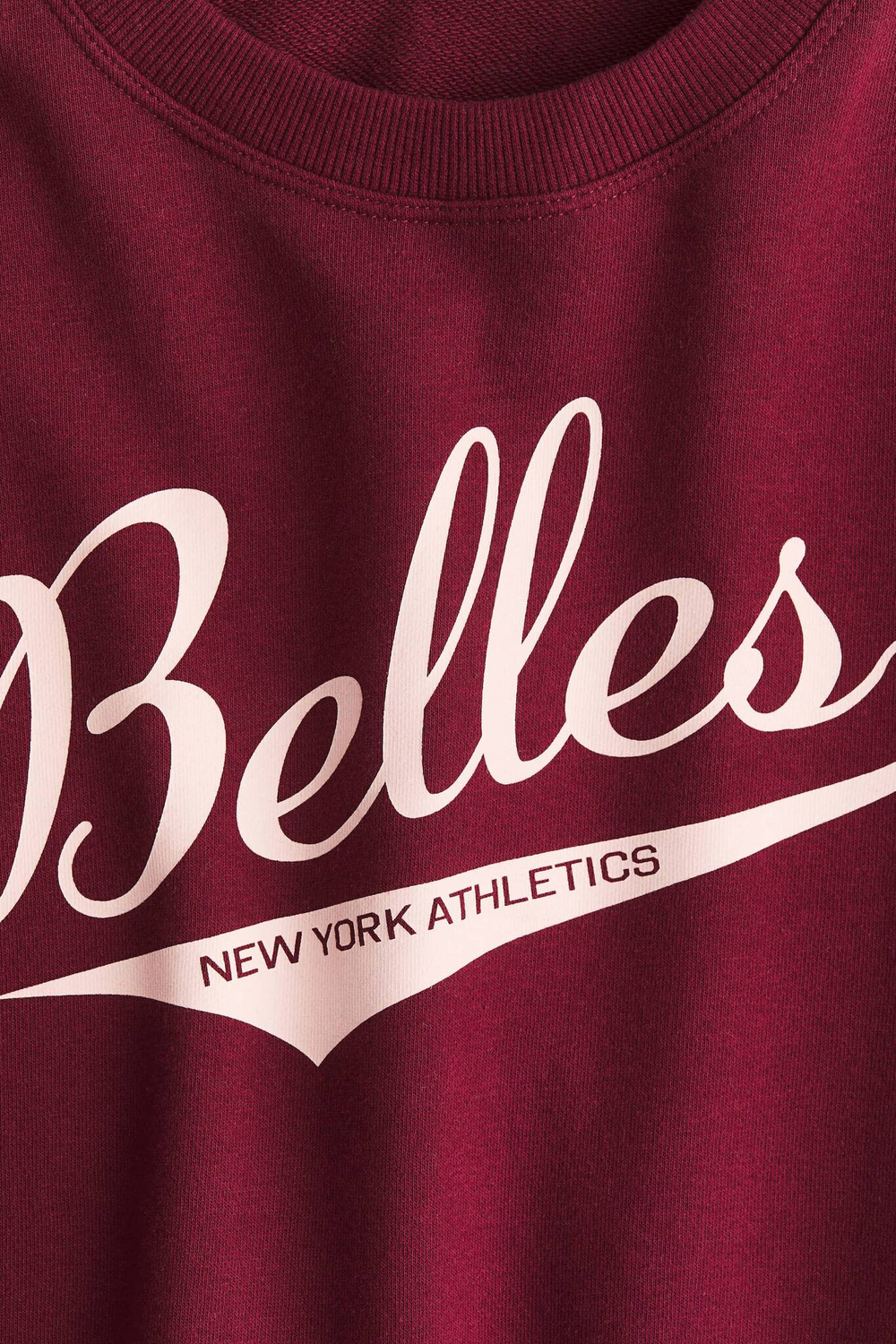 H&M Толстовка с принтом, темно-красный