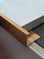 АЛТП(мини) 10мм "DO-4" 2,7м Латунь имитация окантов. анод. алюм.