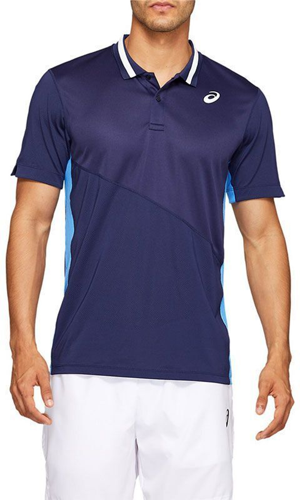 Мужское поло теннисное Asics Club M Polo Shirt New - peacoat