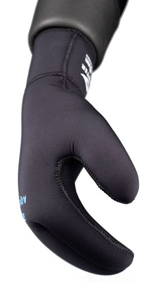 Рукавицы 3х-палые Aquateam Hunter Jako 9 мм нейлон/открытая пора черные