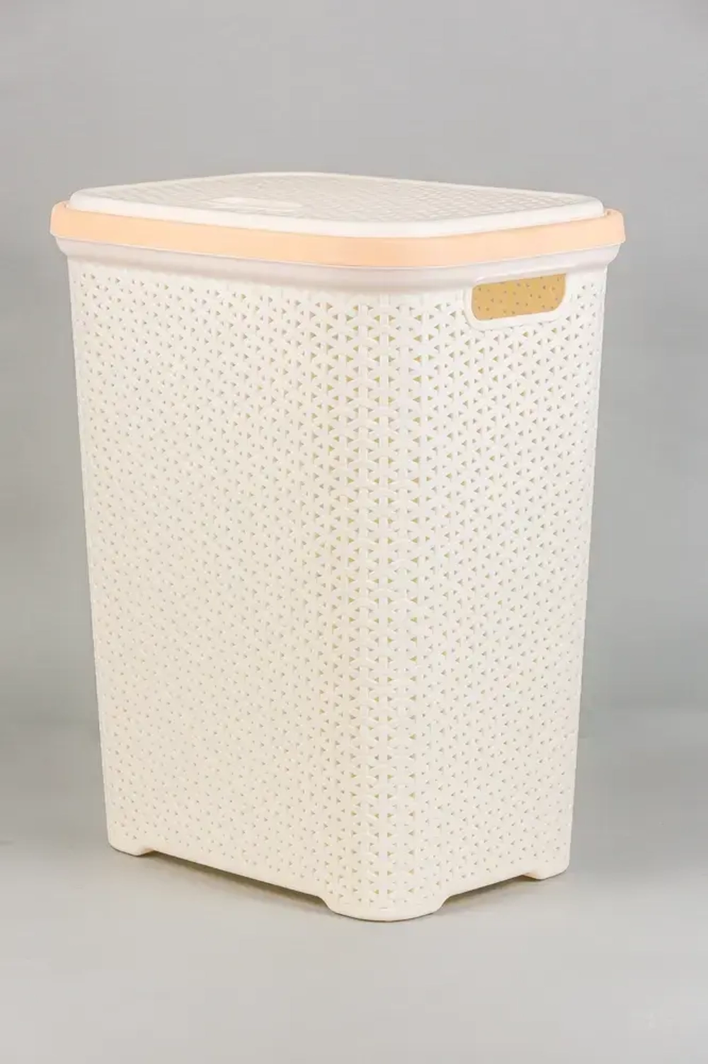 Корзина для белья Плетёнка 55л прямоугольная с крышкой