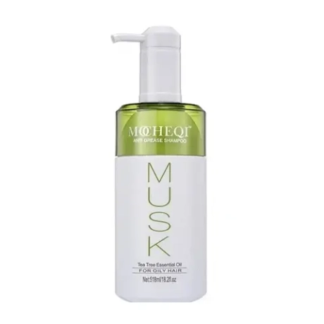 Шампунь для волос Mocheqi musk tea tree essential oil для склонных к жирности 518 мл